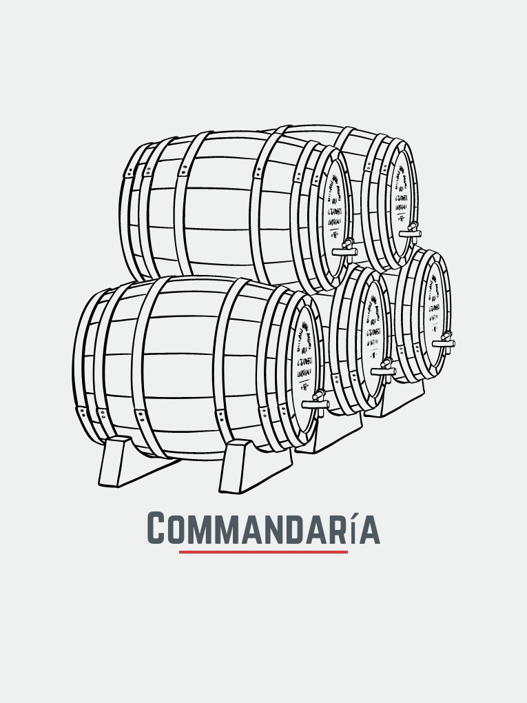 Graphic of 5 ex Commandaria casks