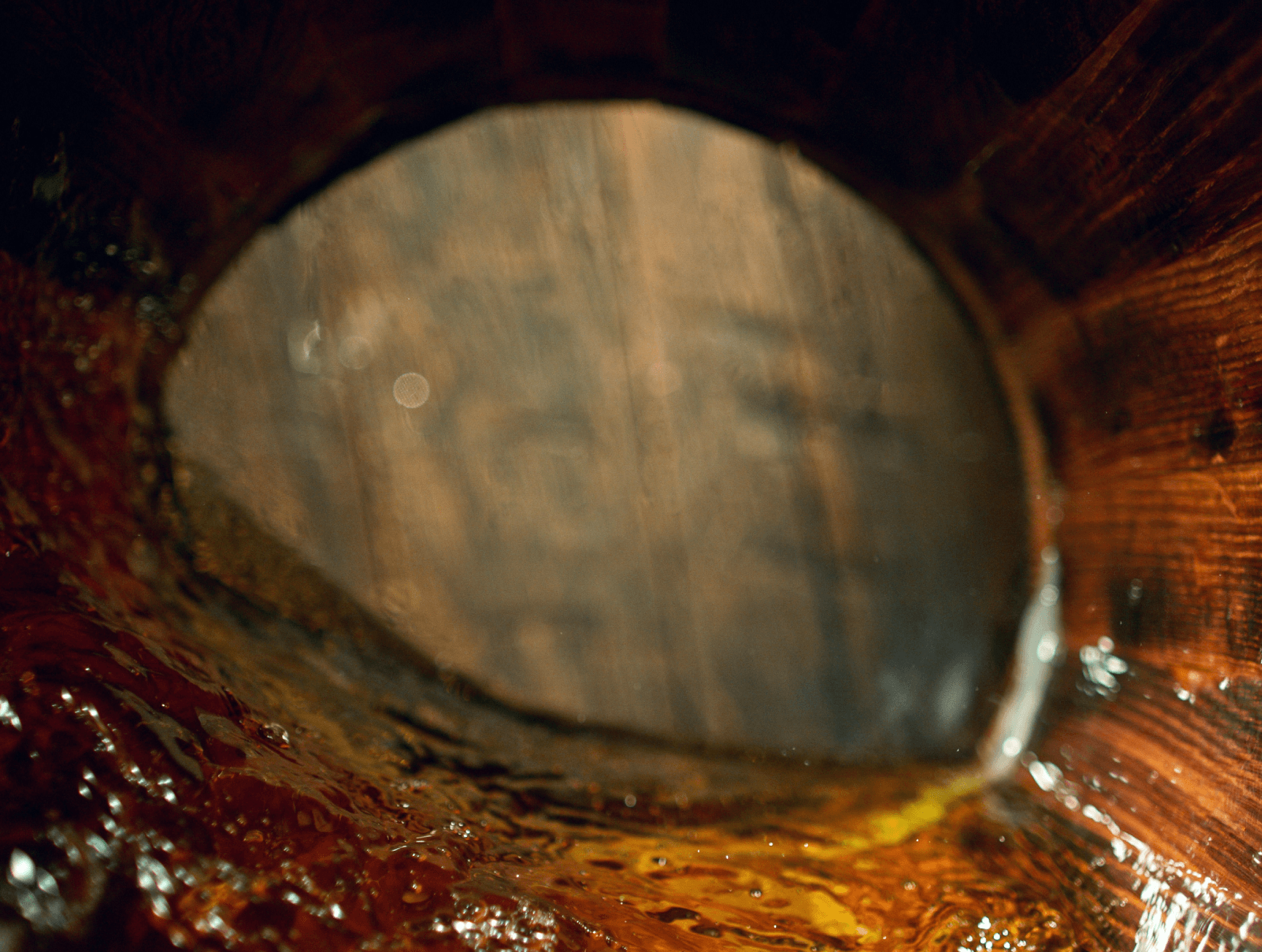 Bulk rum being cask finished